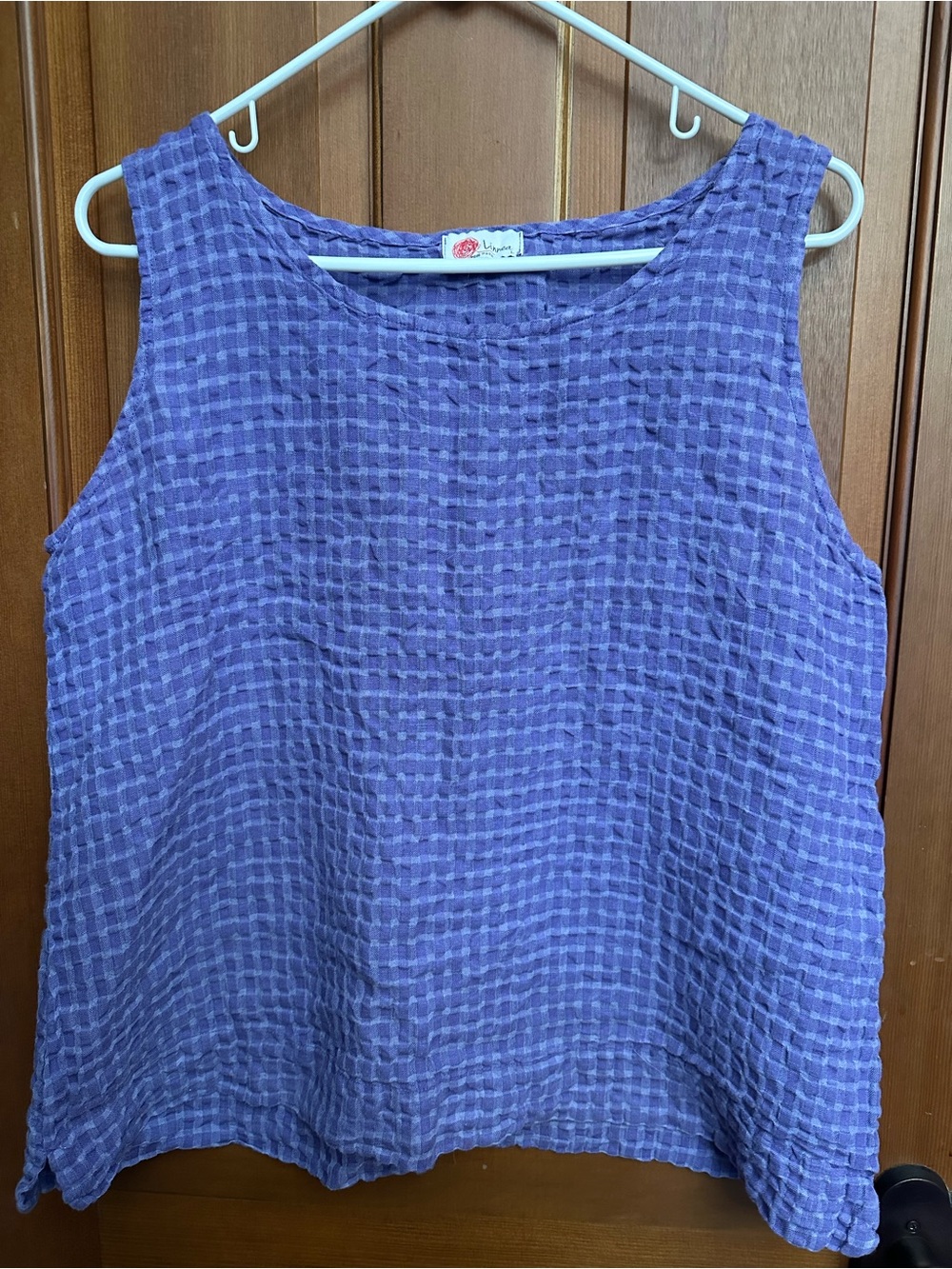 Linnea Textured Sleeveless Top — Purple